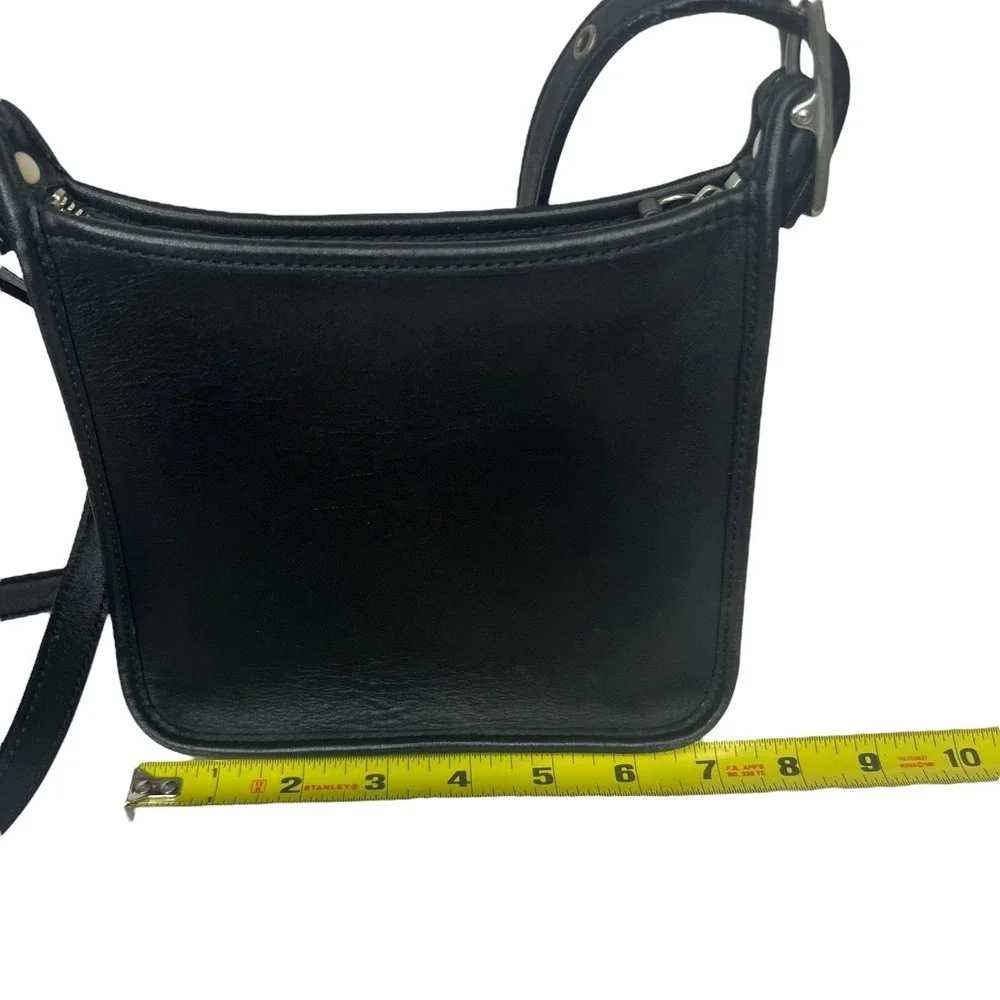 Vintage Coach Janice Legacy Black Leather Mini Crossbody 2003‎ 6610 Adjustable